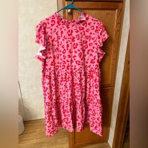 Pink cheetah dress